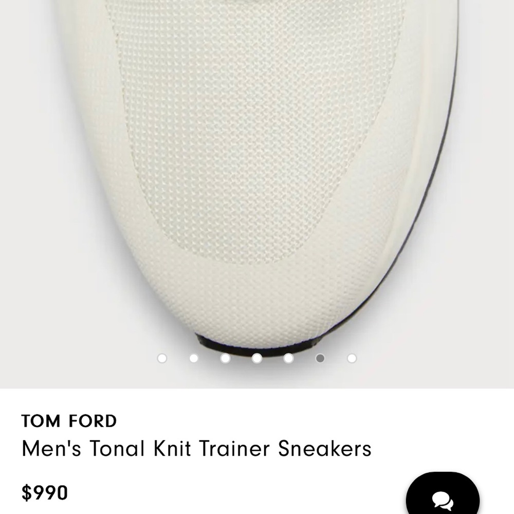 Tom Ford White & Khaki Jago Sneakers - Size 39.5EU (box included) - Picture 10 of 13